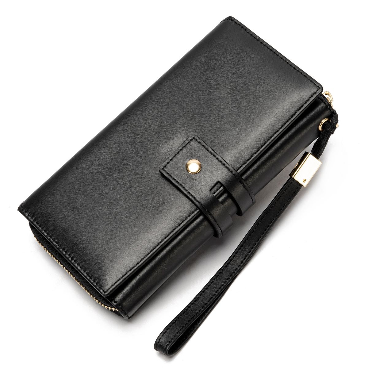 Borse da uomo Borsa retrò in pelle di mucca per cellulare Porta carte in vera pelle da uomo con più scomparti per carte Borse e pochette da uomo_voghion.com