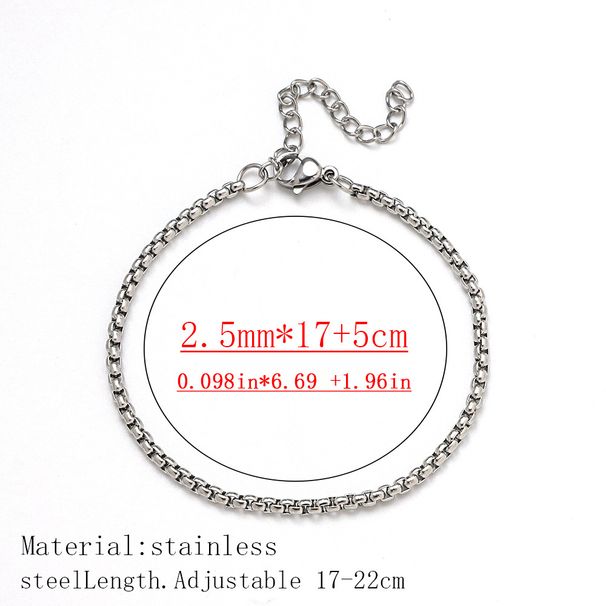 Bracciale in acciaio inossidabile placcato oro per donna, bracciale alla moda con catena in acciaio al titanio, gioielli minimalisti unisex,_voghion.com