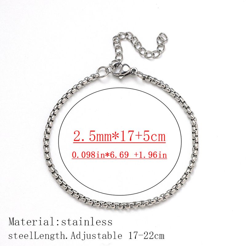 Bracciale in acciaio inossidabile placcato oro 18 carati per donna, bracciale alla moda con catena in acciaio al titanio, gioiello minimalista unisex, ipoallergenico e antiossidante._voghion.com