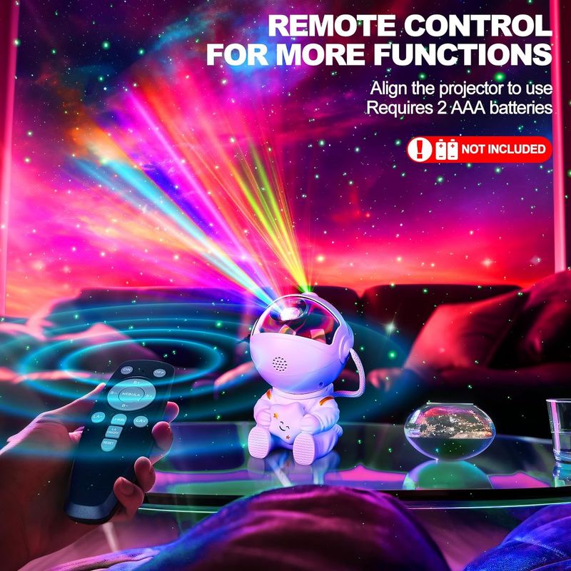 Astronaut Starry Sky Projector Adult Night Light Star Projector LED Astronaut Lamp Galaxy Projector For Bedroom Playroom_voghion.com