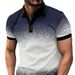 Herrenbekleidung Sommer-Poloshirt mit Fadenkragen und Aufdruck für Herren, kurzärmelig, Reversknopf_voghion.com