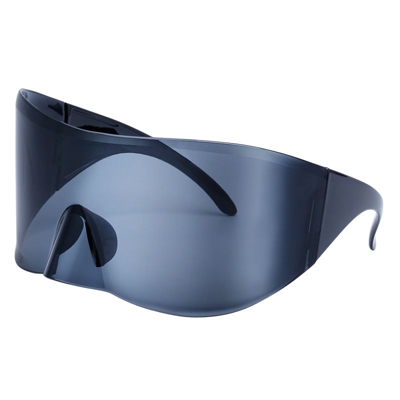 LazyZoom Fashion Hip Hop Retro Future Technology Cool Oversized Punk Sports Style Sunglasses_voghion.com