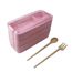900 ml 3-lagige Bento-Box, umweltfreundliche Lunchbox aus Weizenstroh, mikrowellengeeignet, Neuheit 2019_voghion.com