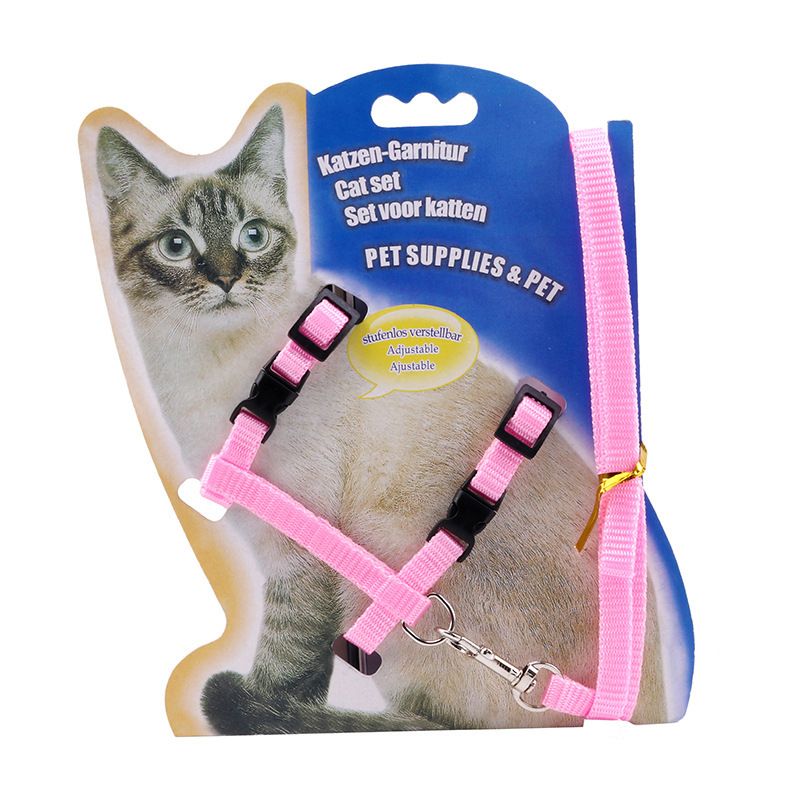 6 Colors Available Pet Chain Leash Walking Cat Tether_voghion.com