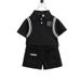 Boys Suits Summer 2025 New Children's Summer Clothes Handsome Street Blasting Baby Children's Short Sleeved Polo Shirt Two Piece Suit_voghion.com