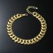 Men's Hot-Selling Simple Smooth Cuban Chain Personality Hip-Hop Style Exaggerated Jewelry Anklet_voghion.com