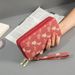 Women's Wallet Card Cases Double Zipper Wallet Ladies Long Large Capacity Double Layer Wallet Printed Clutch Bag Mobile Phone Bag_voghion.com