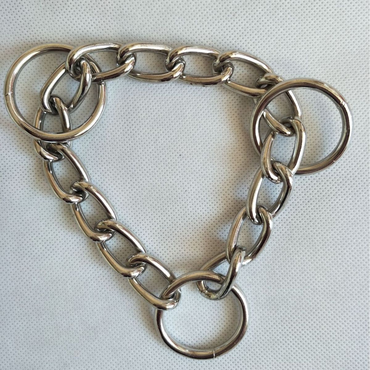 Pet Round Cloth Dog Rope Welding @Three Three Rings Accessories P Chain D-shaped Ring_voghion.com