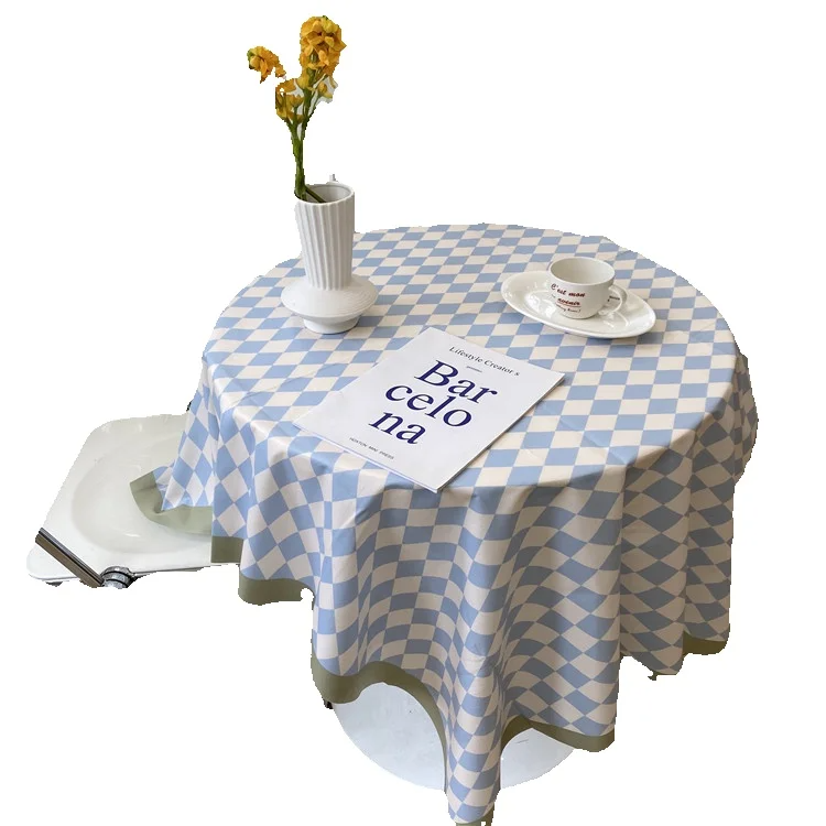 Checkered Tablecloth Dining Tablecloth Coffee Tablecloth Student Desk Pad 2025 New Arrival_voghion.com
