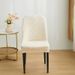 Nordic simple brushed jacquard curved chair cover household all-inclusive dining chair cover seat protection cover_voghion.com
