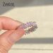 2025 Nouveautés ZAKOL Mode Rose Baguette Zircone Cubique Bagues de Fiançailles pour Femmes Marquise Cristal Pierre Fête De Mariage Bijoux Cadeau_voghion.com