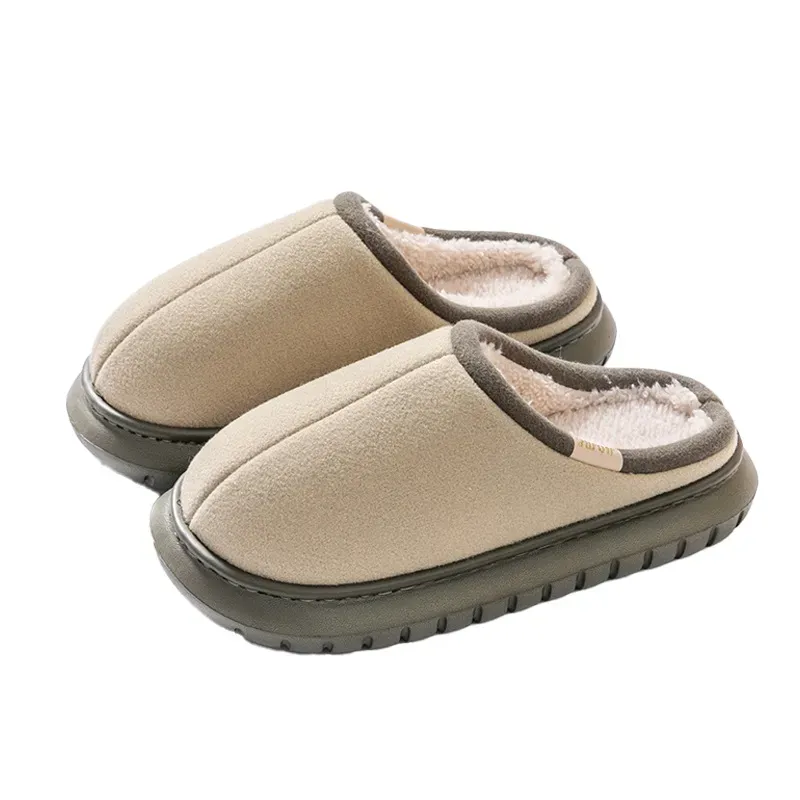 Women's Flat Sandals: Slip-on Designer Sliders, Warm Non-slip Rubber House Shoes 233b_voghion.com
