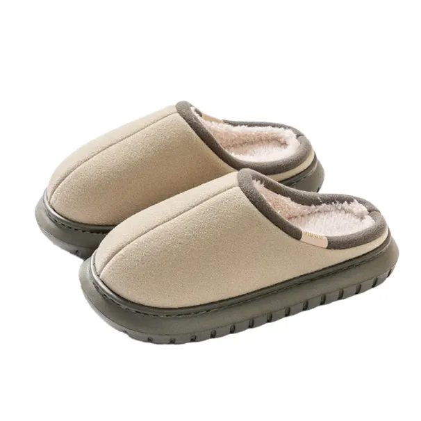 Women's Flat Sandals: Slip-on Designer Sliders, Warm Non-slip Rubber House Shoes 233b_voghion.com