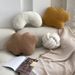 Non-Standard Shape Sherpa Pillow - Ultra Soft Fluffy Decorative Cushion For Sofa Bed & Chair (Ergonomic Lumbar Support Hypoallergenic 16x16 Inches)_voghion.com