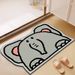 Bathroom Door Absorbent Mat Cartoon Small Carpet Special Shape Bathroom Diatom Mud Quick Drying Cute Bathroom Foot Mat_voghion.com