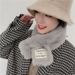 Soft fur scarf Korean labeling Japanese fall and winter ins plush girl scarf otter rabbit hair thickened cross_voghion.com