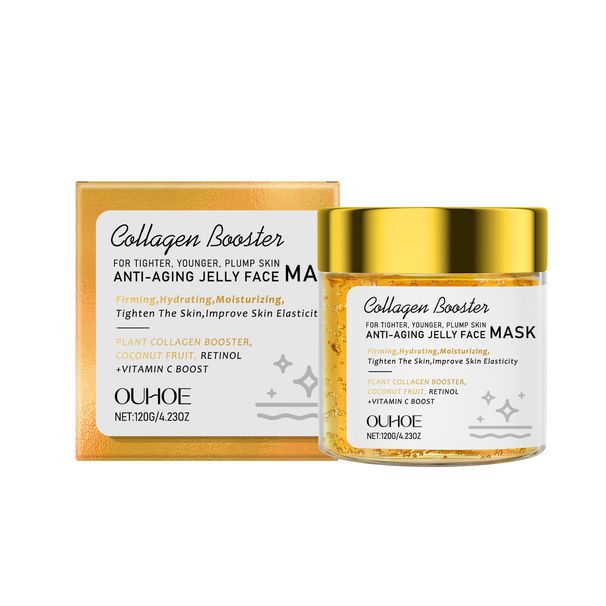 OUHOE Jelly Gel Facial Mask Moisturizes, Tightens, Softens, Smoothes Fine Lines, Darkens And Glows_voghion.com