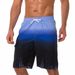 Summer Plus Beach Schnelltrocknende Fünfviertelhose, Lockere, große Shorts mit Farbverlauf, Herrenhose_voghion.com