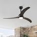 (Same SKU W1592P176977 ) 52' Ceiling Fan, Indoor Outdoor Ceiling Fan With Light With Remote Control, Noiseless Reversible Motor, 6 Speed ,3 Color ,_voghion.com