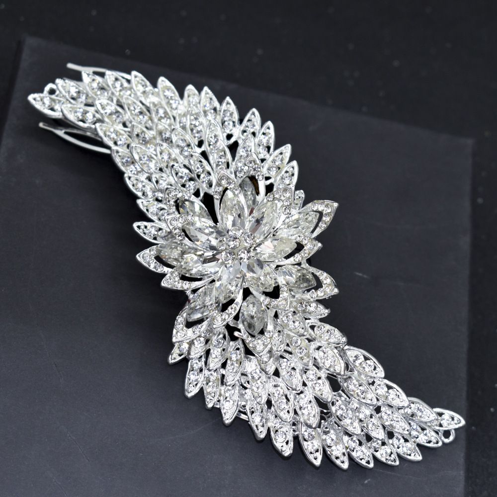 Rhinestone Brudehovedbeklædning Bryllupskrone Hårtilbehør Legering Diamantkrone Brudekjole Hårkjoletilbehør_voghion.com