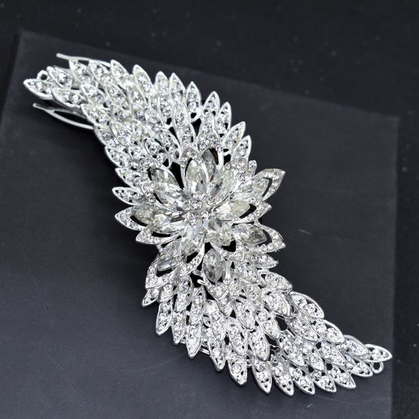 Rhinestone Brudehovedbeklædning Bryllupskrone Hårtilbehør Legering Diamantkrone Brudekjole Hårkjoletilbehør_voghion.com