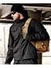Hochwertige, leichte taktische Windjacke für Herren mit durchgehendem Reißverschluss, mehreren Taschen und Kapuze._voghion.com