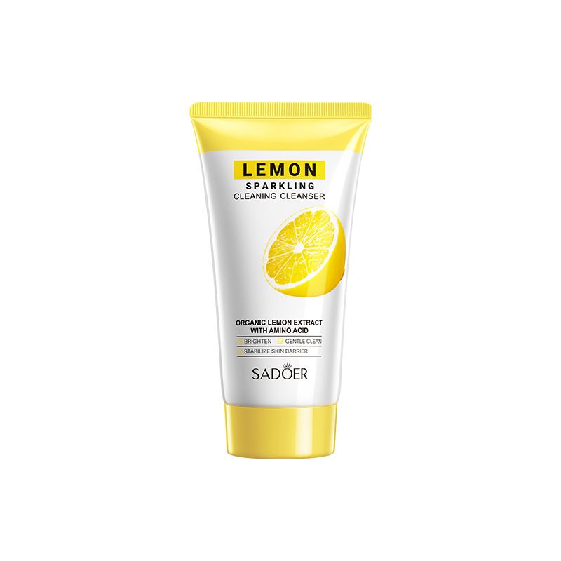 Detergente viso schiarente e trasparente al limone SADOER in inglese completo_voghion.com