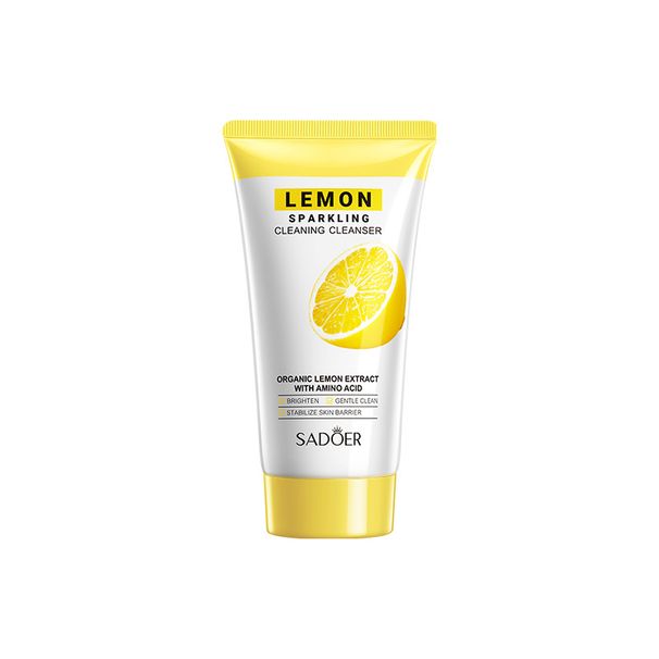 Detergente viso schiarente e trasparente al limone SADOER in inglese completo_voghion.com