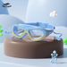 Children's Waterproof Anti-Fog Large Frame Diving Goggles Boys And Girls Professional One-Piece Earplugs Silicone HD_voghion.com