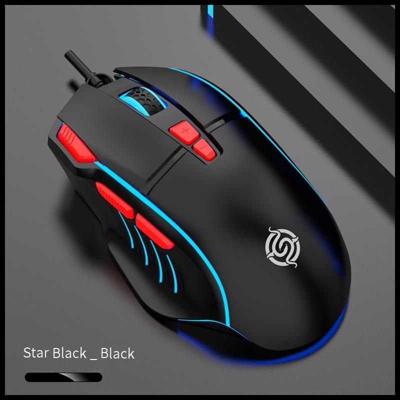 Viper Q6 Wired Gaming Mouse - 4000DPI RGB Backlit, 7 Programmable Buttons, 4-Level DPI Adjustable, Ergonomic Design For PC/Laptop_voghion.com