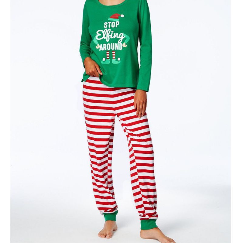 Cozy Family Matching Pajama Set - Christmas Print, Soft Polyester Blend, Sizes For Kids & Adults (2T-4XL)​_voghion.com