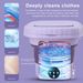 11L Portable Washing Machine Small Washer Foldable Washer And Spin Dryer_voghion.com