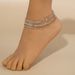 New Fashion Creative Multi-layer Beach Jewelry Shiny Trendy Rhinestone Anklet_voghion.com