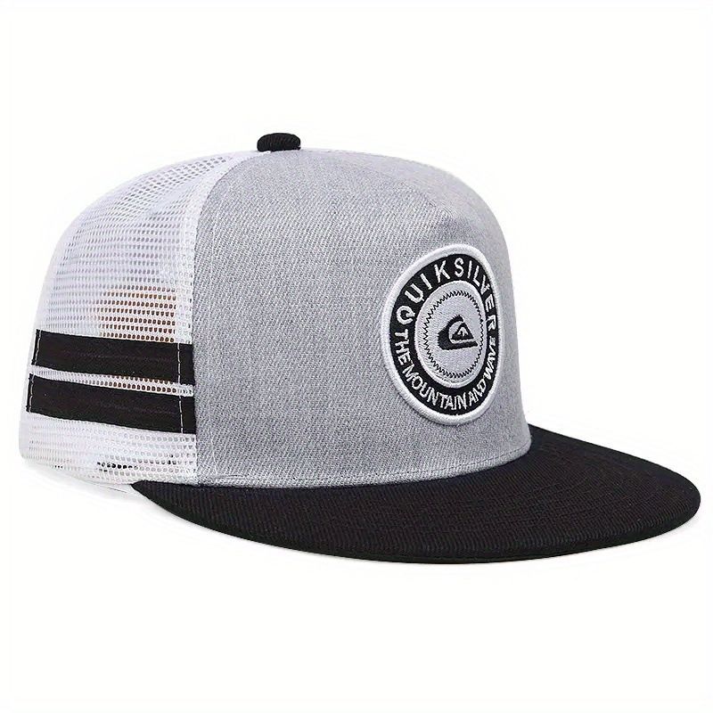 Men's and women's flat brimmed with street embroidery patterns for hip-hop hats_voghion.com