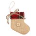 Handgefertigtes Jute-Weihnachtsornament-Set – Festlicher Stern, Handschuh, Baum- und Strumpfschmuck für Weihnachtsbaum und Heimdekoration_voghion.com