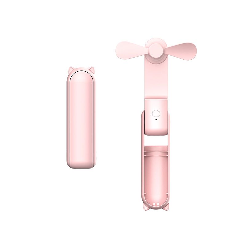 Handheld Small Portable USB Charging Long Battery Life Mini Electric Power Bank Two-in-One Fan_voghion.com
