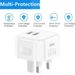 Chargeur rapide double USB 2,4 A, 2 ports, adaptateur secteur mural 3 broches pour Royaume-Uni_voghion.com