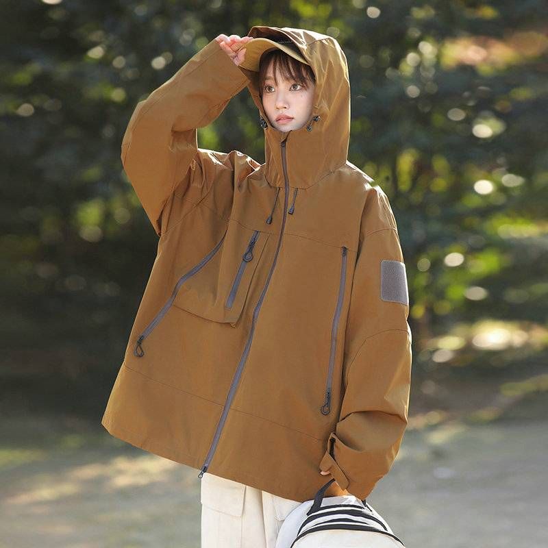 Sports jacket men's spring 2024 new casual jacket men's and women's spring trend waterproof outdoor jacket men's _voghion.com
