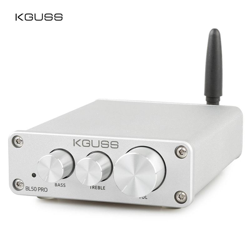 KGUSS BL50 PRO Bluetooth 5.0 QCC3003 50W*2 Visokozmogljiv digitalni ojačevalnik HIFI namizni ojačevalnik TPA3116 HiFi ojačevalniki zvoka_voghion.com