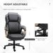 Big And Tall Executive Office Chair With Wide Seat, Computer Desk Chair With High Back Diamond Stitching, Adjustable Height & Swivel Wheels, Bro_voghion.com