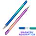 1PC Magnetischer Touchscreen-Stift mit Farbverlauf, eingebaute austauschbare Saugspitze, klare Scheibe, kapazitiver Stift ZPG_voghion.com