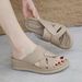 New 2025 Spring/Summer Cool Dragging Women's Large Casual Light And Sweet Thick Bottom Slippers_voghion.com