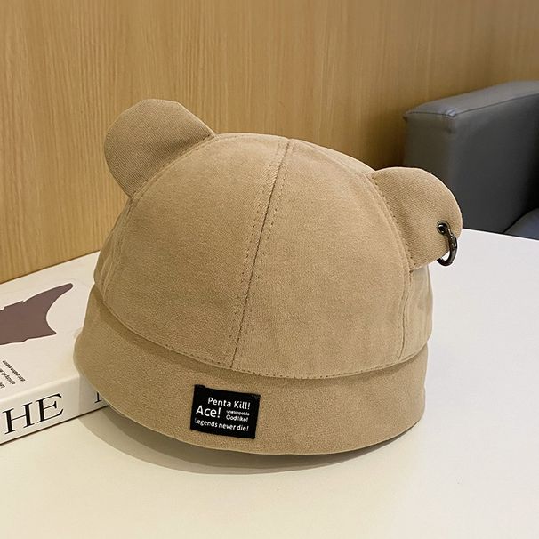 Autumn Winter Cute Ear Melon Cap For Women Korean Fashion Sweet Cool Personality Hipster Landlord Face Slimming_voghion.com