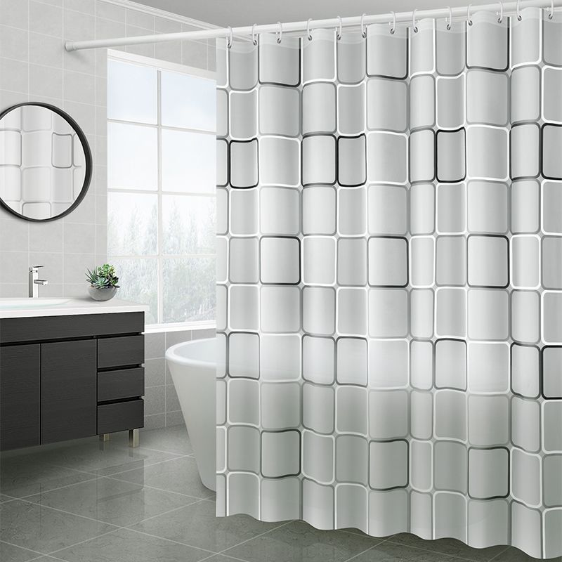 Set No Drilling Waterproof Mildewproof Thickened Bathroom Shower Toilet Partition Door Pull Curtain_voghion.com