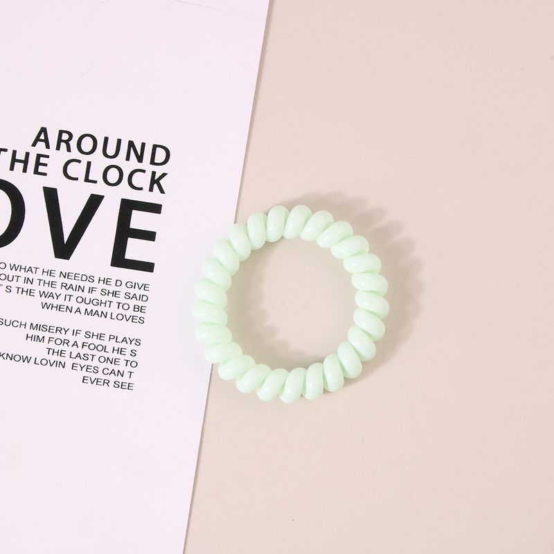 Telephone line hair band women's Korean seamless hair band simple leather case hair ponytail rubber band hair band headdress wholesale_voghion.com