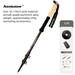 Aluminum Alloy Three-Section Telescopic External Lock Hiking Straight Handle Climbing Cane Walking Stick_voghion.com
