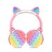 CXT-950 Decompression Cat Ear Over-ear Bluetooth Headset Plug-in Card Gift Foldable Headset Universal_voghion.com
