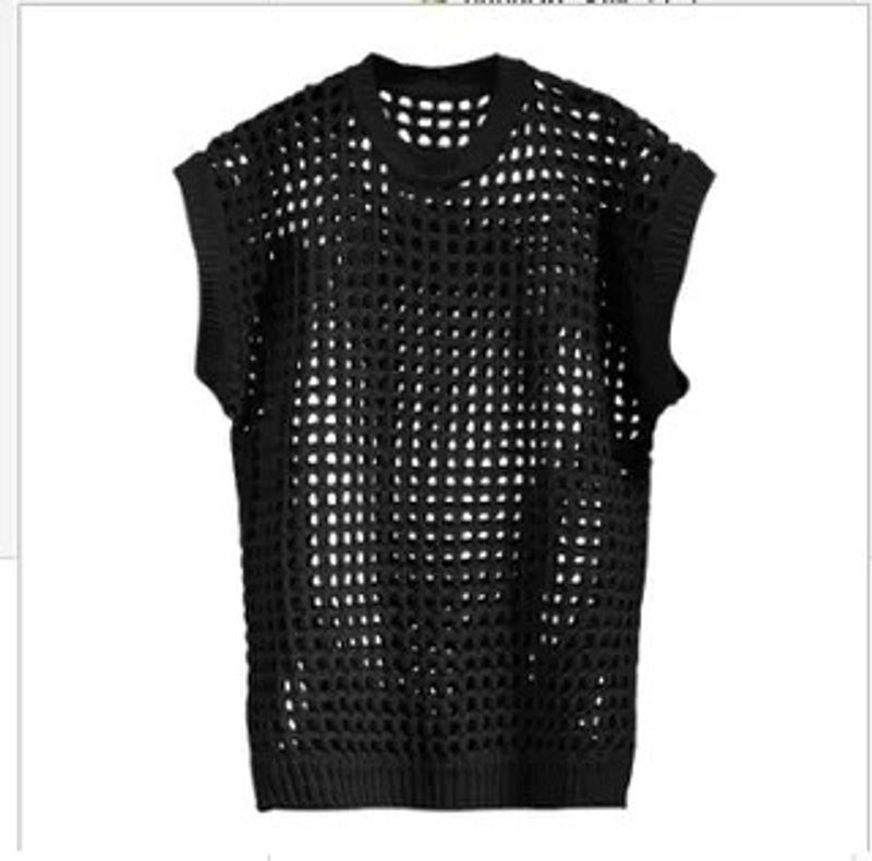 men's clothing stretch plus size horse clip men's casual knit vest men's polo muscle men's versatile V_voghion.com