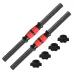 1Pair 35CM Manubri Barre Bilanciere Manubri Collegamento Tubo in Acciaio con Superfici di Impugnatura Antiscivolo Standard con Collari Spinlock_voghion.com