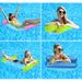 Eco-Friendly 2-Tube Inflatable Water Hammock With Mesh Seat - Pearlized Floating Lounger For Adults (Heavy-Duty PVC Quick-Dry & Portable)_voghion.com